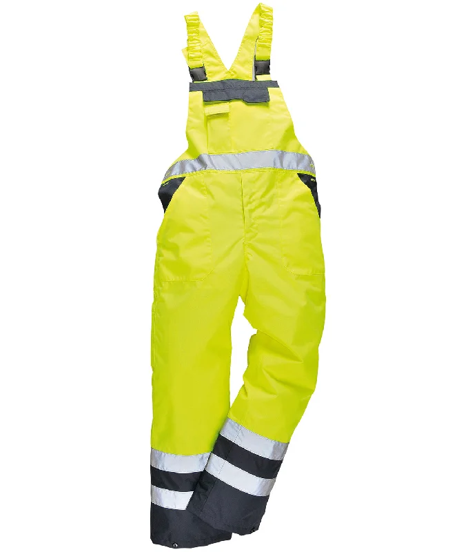 Retro JacketsYellow/Navy* - Contrast bib and brace unlined (S488)