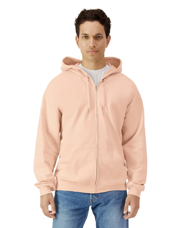 Pocket ShirtsGildan SF600 Unisex Softstyle Fleece Full Zip Hooded Sweatshirt