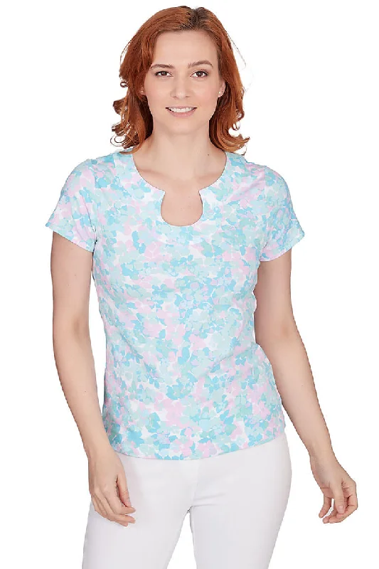 Petite Spring Into Action Mint Horseshoe Tee