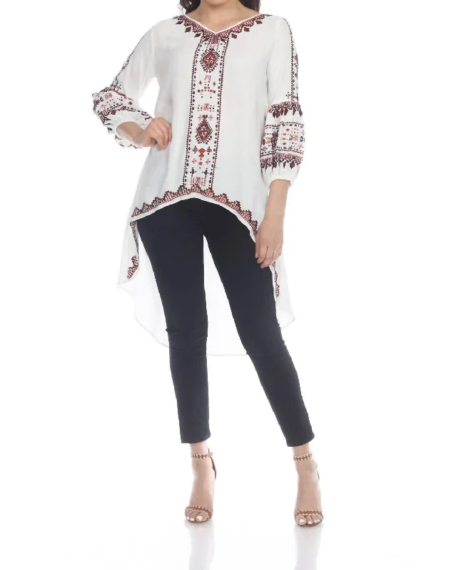 Adele Tunic In Ivory