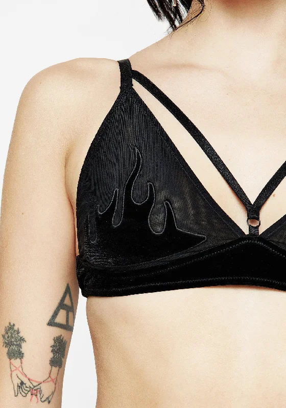 Blaze Velour Bralet