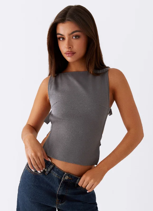 Cherish-You-Buckle-Top-Charcoal