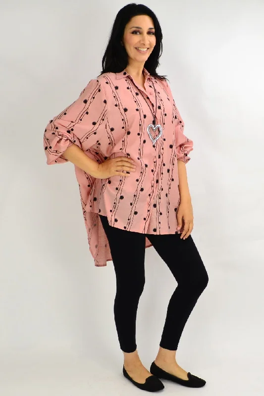 Blush Pink Festive Light Tunic Shirt