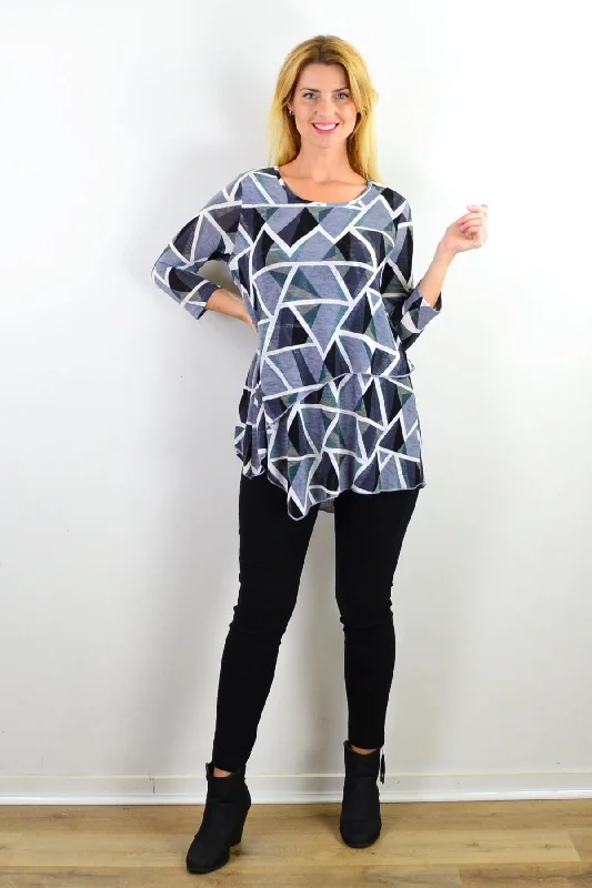 Triangle Double Layered Tunic Top