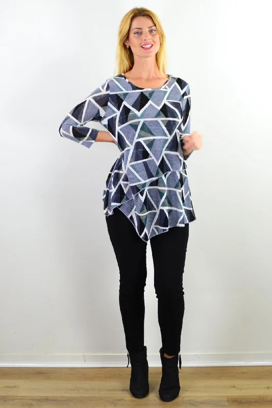 Triangle Double Layered Tunic Top