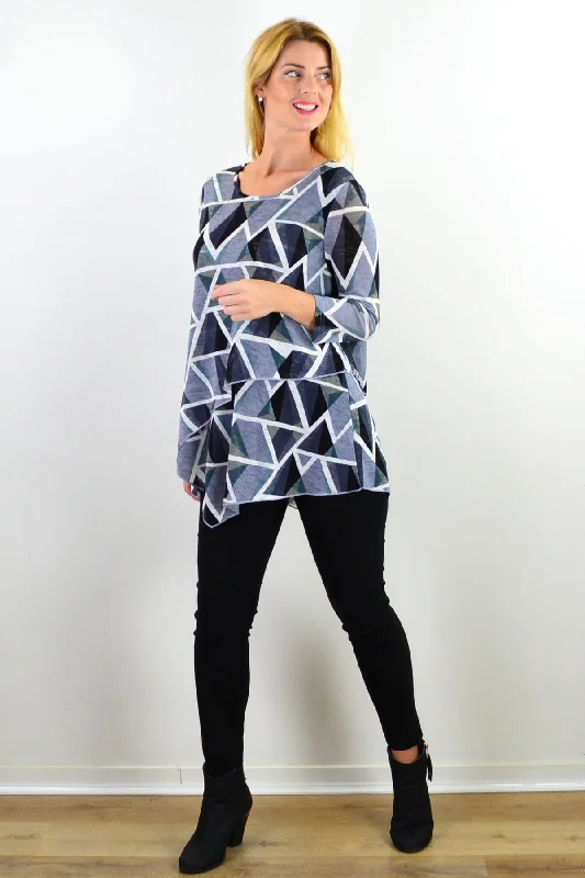 Triangle Double Layered Tunic Top