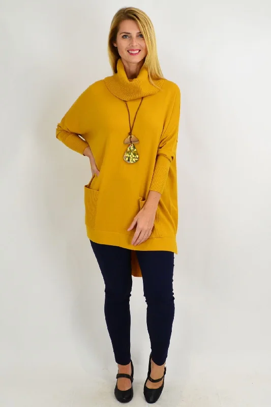 Mustard Taylor Winter Knit Tunic Top