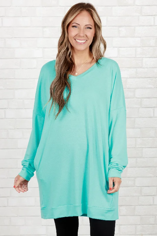 Take It All Tunic, Mint