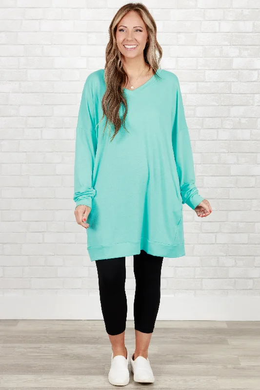 Take It All Tunic, Mint