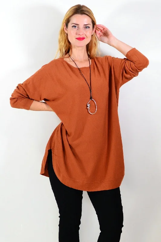 Tan Winter Warm Tunic Top