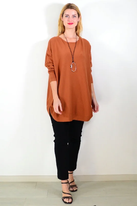 Tan Winter Warm Tunic Top