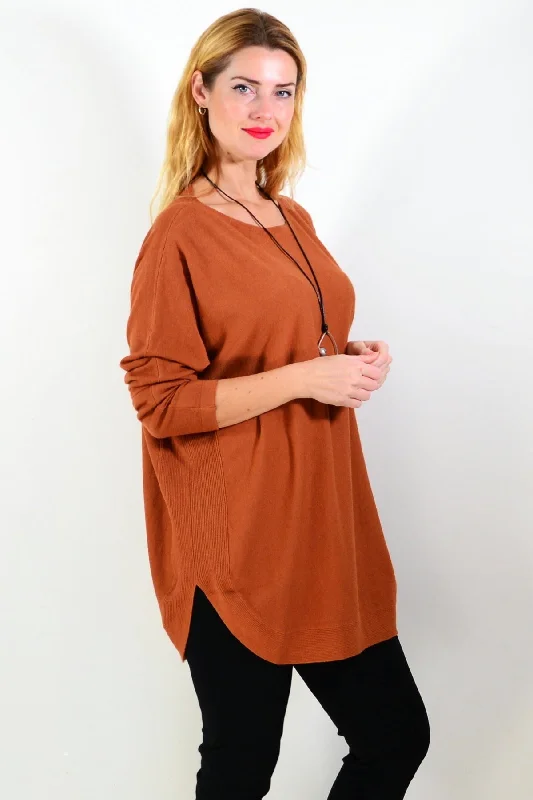 Tan Winter Warm Tunic Top