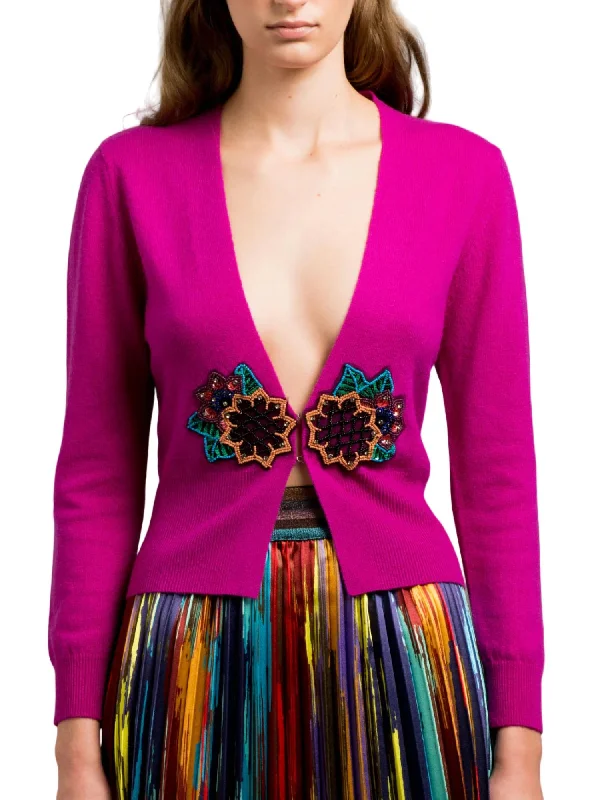 Women's Pismo Beach Cardigan In Magenta