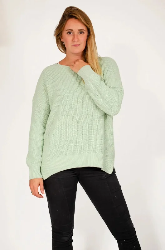 Chunky Oversize V Neck Jumper