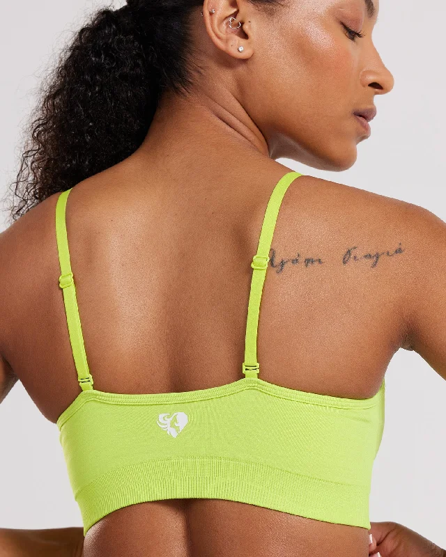 Define Scrunch Seamless Bralette | Cyber Lime