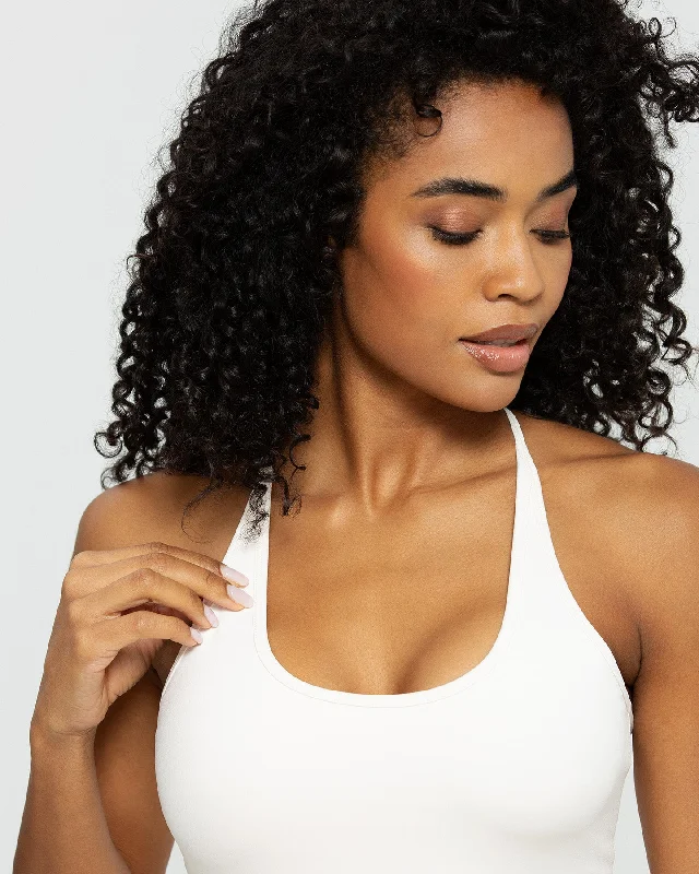 Essential Built-in Bra Tank | Off White