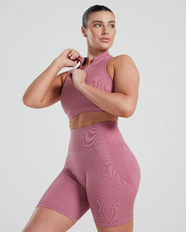 Motion Seamless 1/4 Zip Tank | Heather Rose